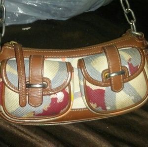 Dooney and Bourke paint splatter handbag